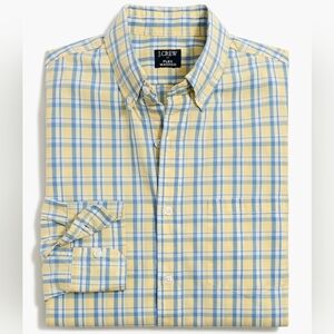J Crew Men's Medium SPF Plaid Shirt